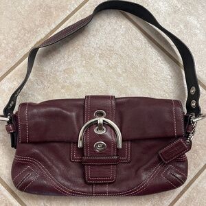 Vintage Coach bag (purple, leather)